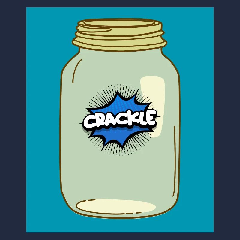 Crackle in a Jar – Fun Comic Style Design
