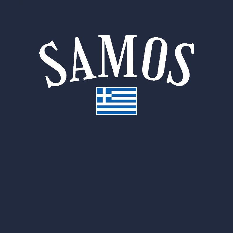 Samos Grèce Drapeau grec Grec