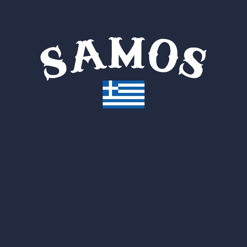 Samos Grèce Drapeau grec Grec