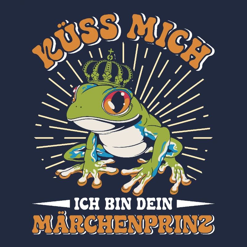 Froschkostüm KÜSS MICH BIN EIN MÄRCHENPRINZ