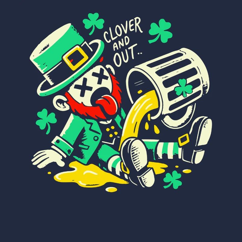 Drôle de trèfle de la Saint-Patrick et dehors