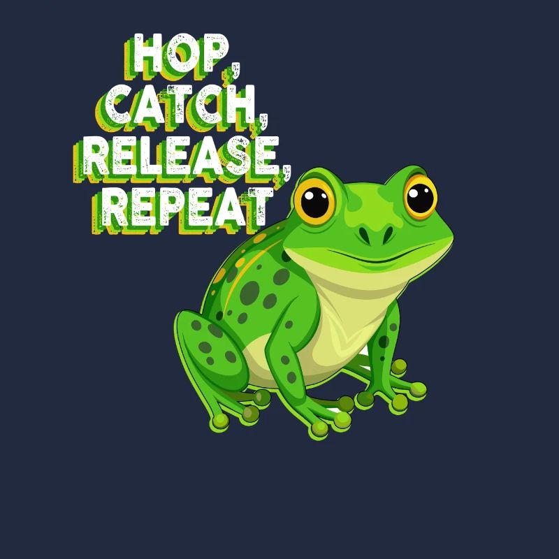 Hop Catch Release Repeat Frog Humor