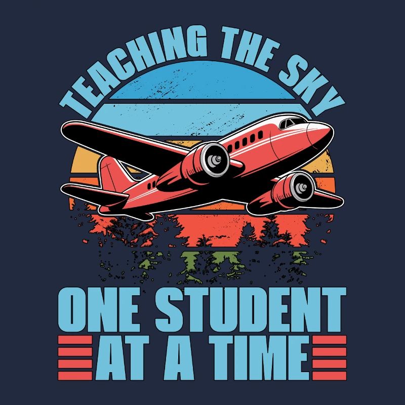 Flight Instructor Teaching The Sky Flight Lesson