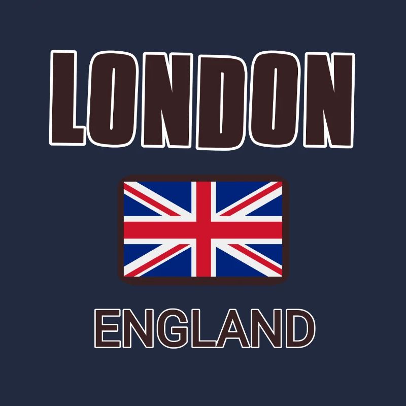 London England mit Flagge Englands