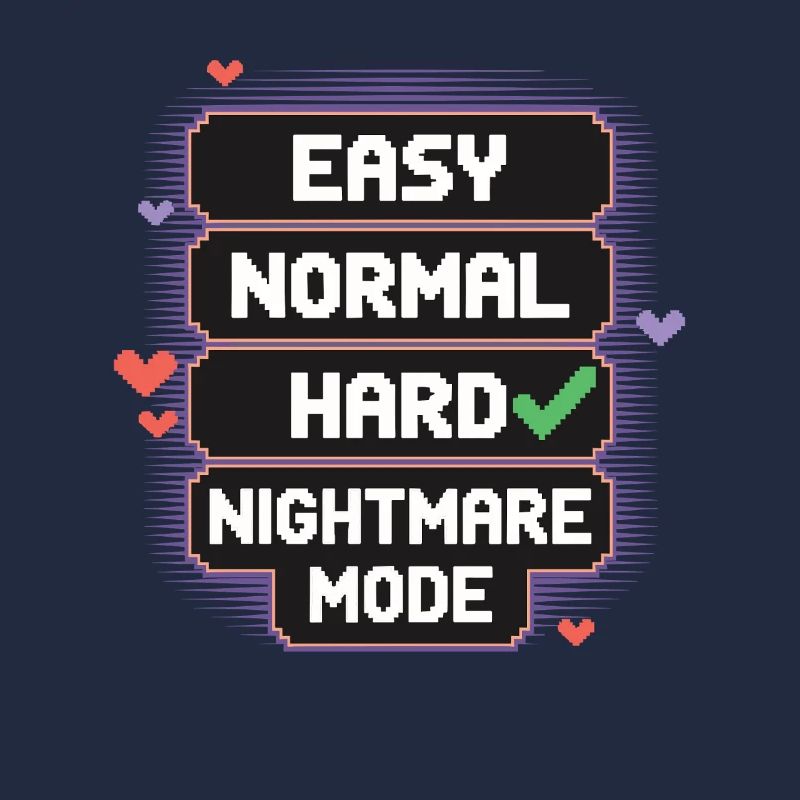 Select Difficulty: Life – Nightmare Mode 8Bit