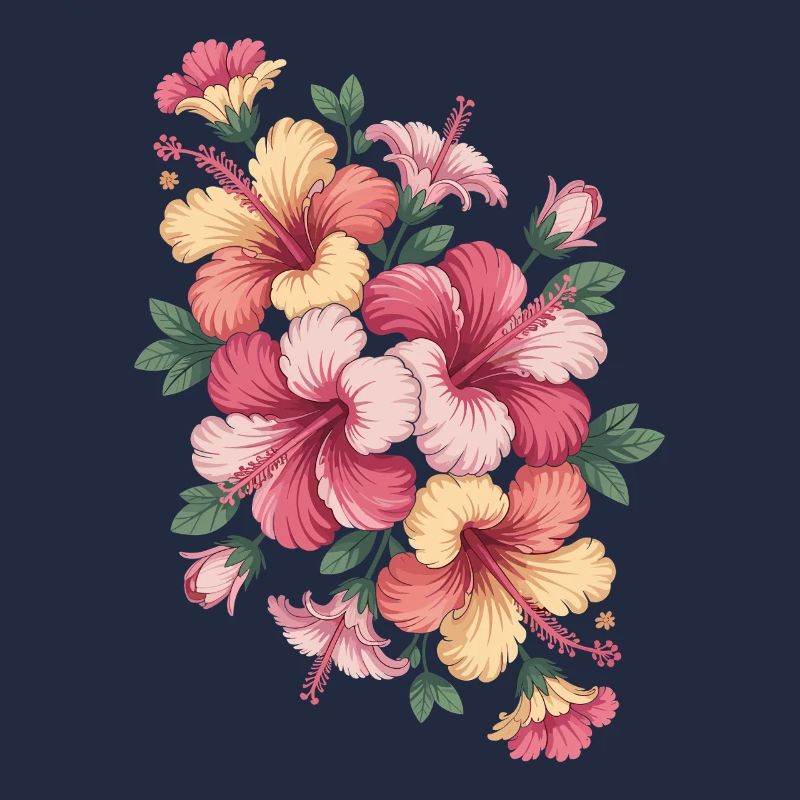 Hibiskus Boho Blume Verträumtes Design