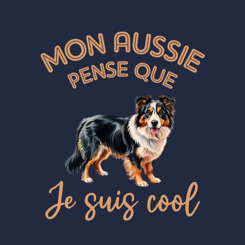 Mon berger australien aussie pense que jsuis cool