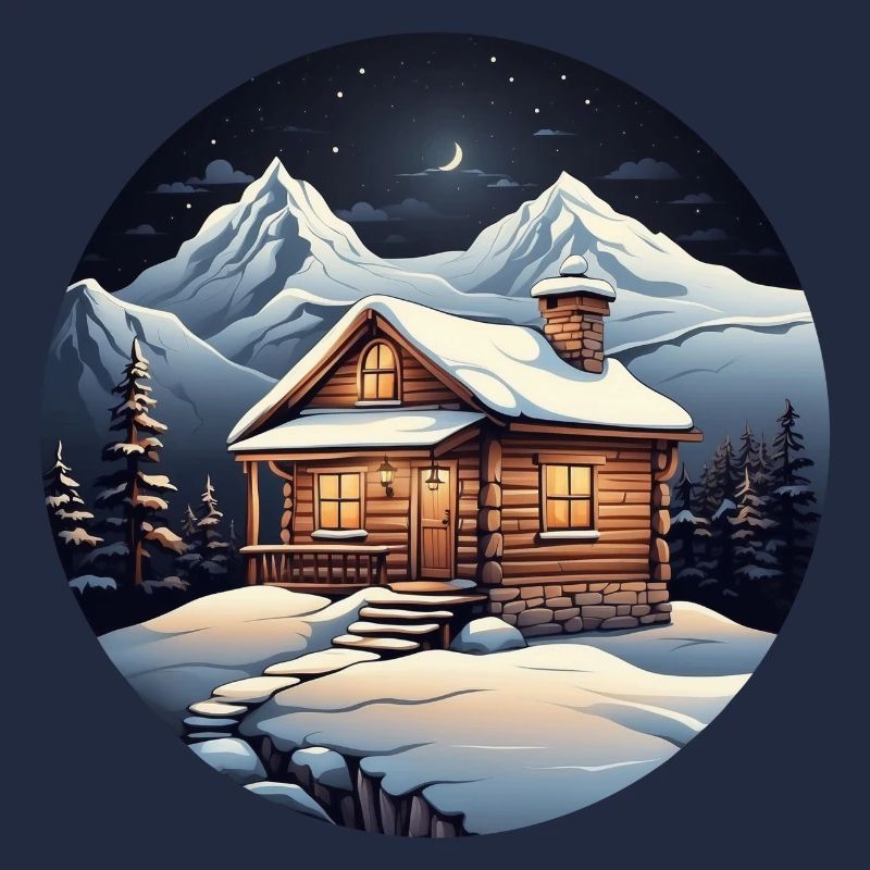 Chalet enneigé