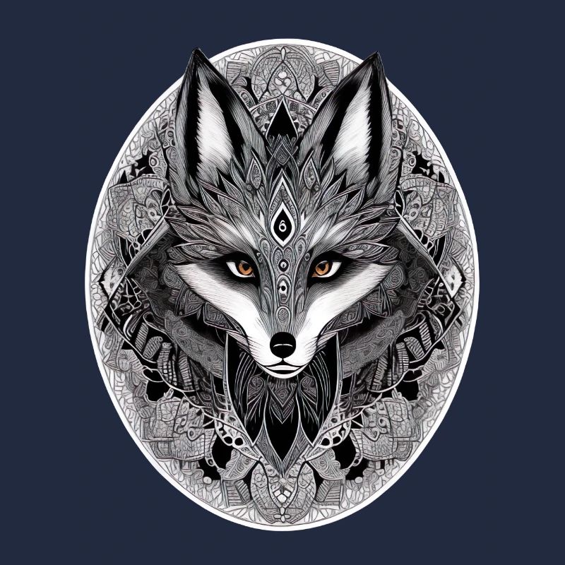Fox Mandala Drawing Complex Nature Wilderness