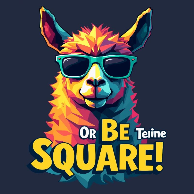 Sei teine oder sei quadratisch – Bold Lama Design