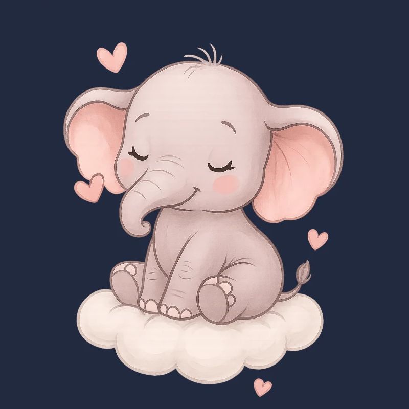Cute baby elephant