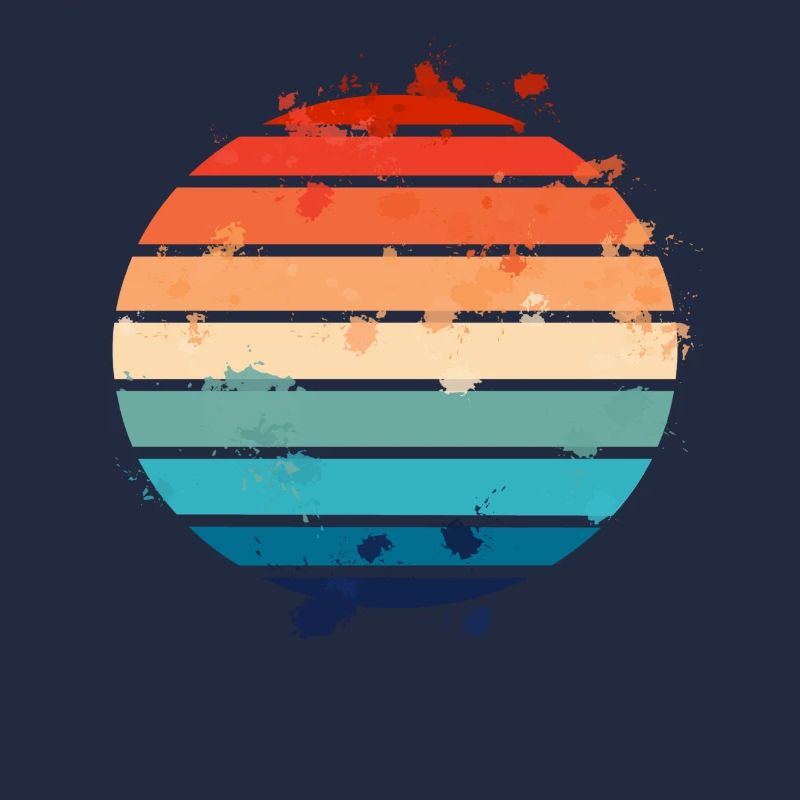 Splatter Retro Sunset