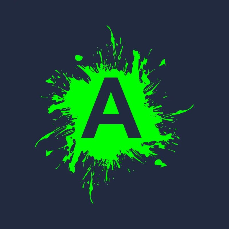 Team A Buchstabe A Anfangsbuchtabe