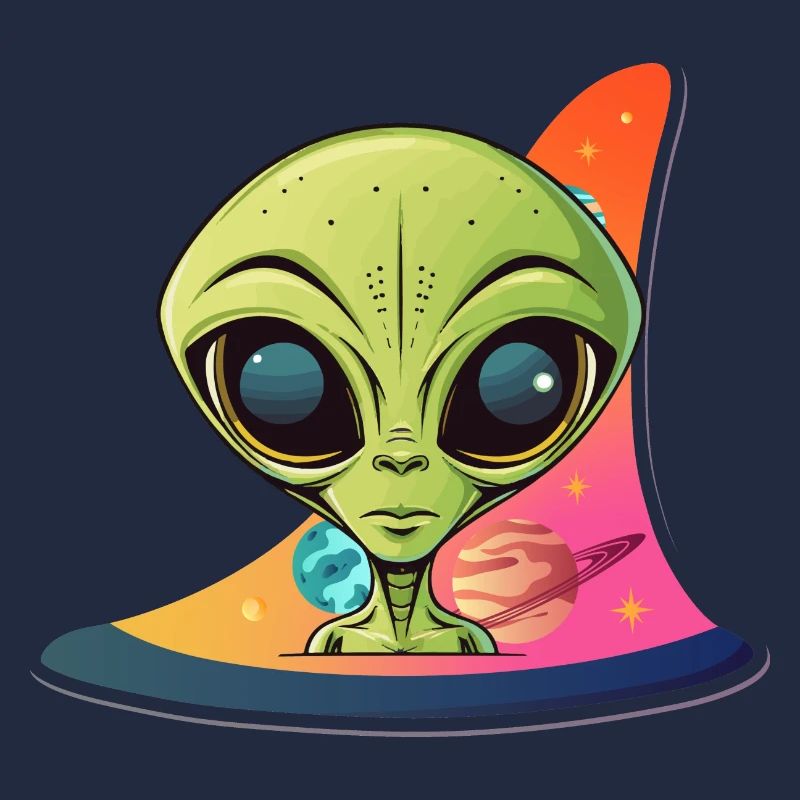 Alien devant l’univers