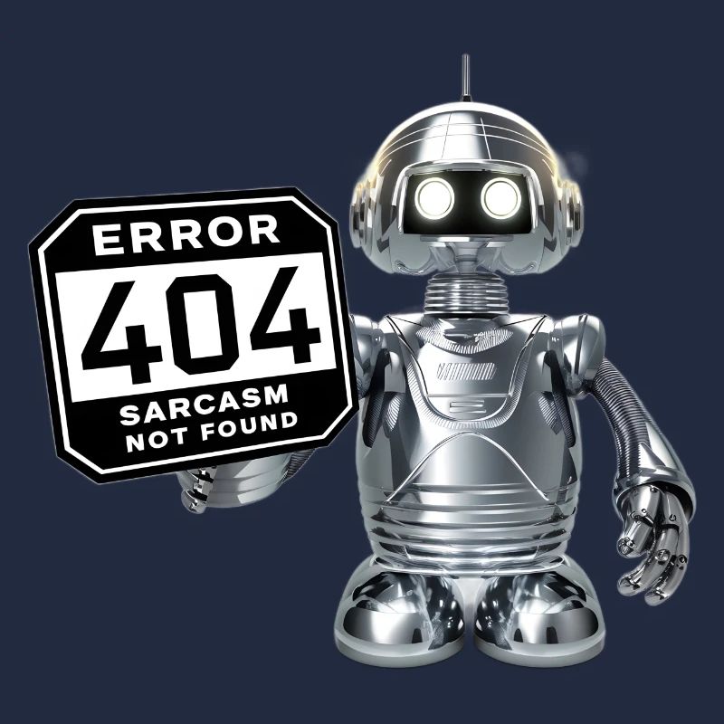 Roboter-Haltezeichen: Fehler 404 Sarkasmus nicht gefunden