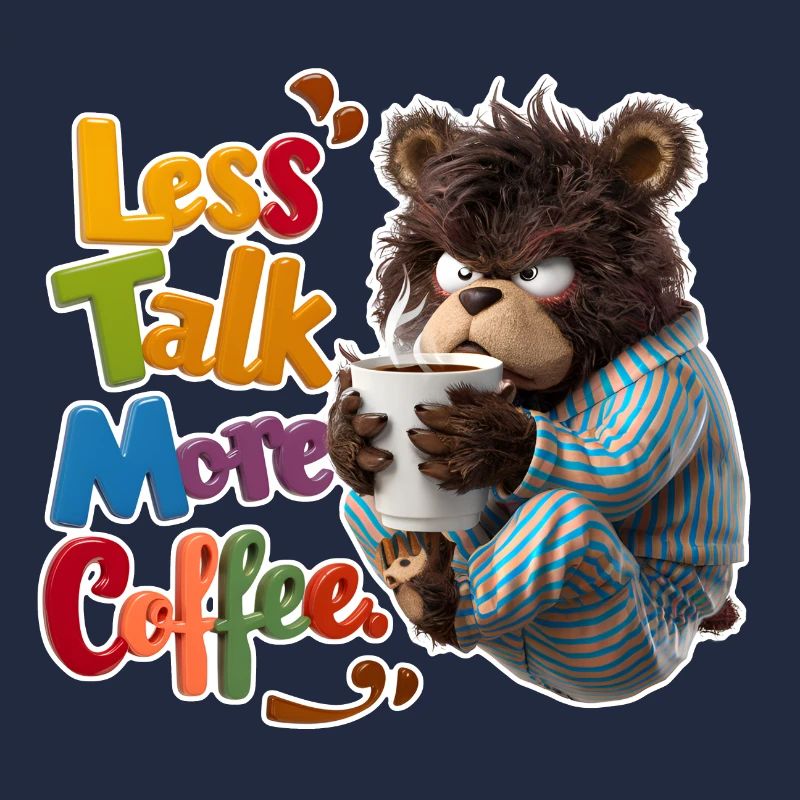 ours et café - moins de bavardage plus de café