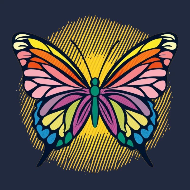 papillon multicolore