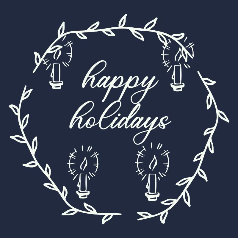 Advent Advetskranz Happy Holidays