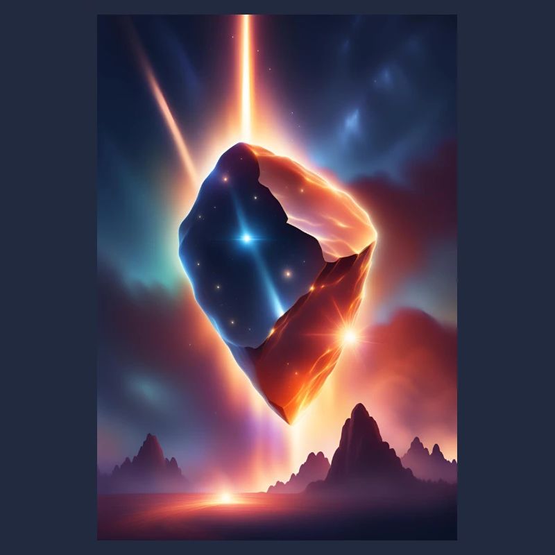 Awesome meteor falling down