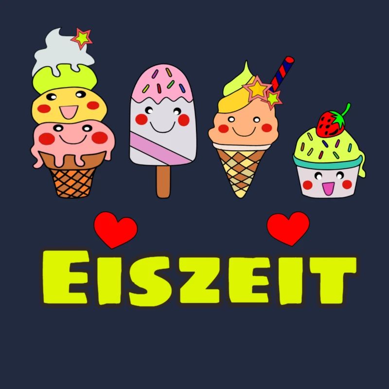 Eiszeit Eis Süßes Sommer Eis Shirt