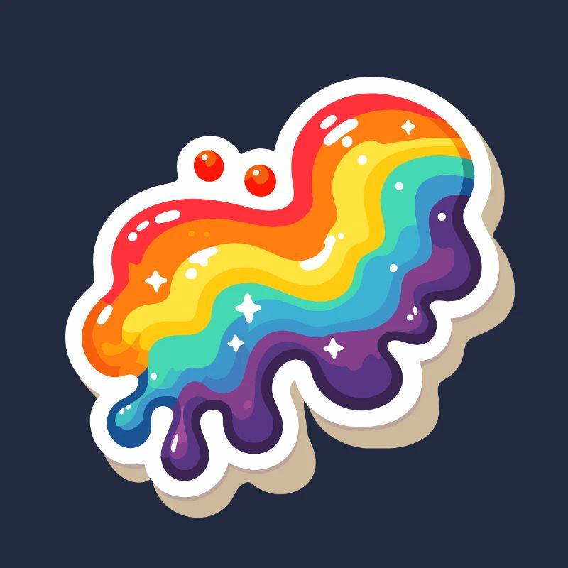 Regenbogen-Pouring-Farbe