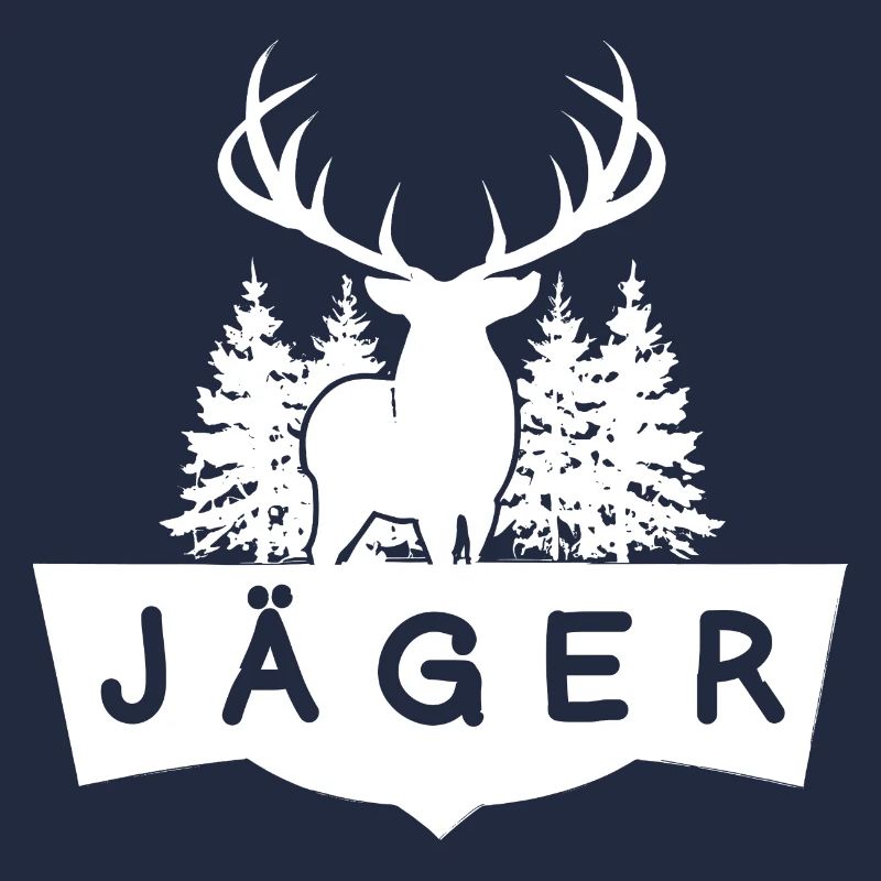 Chasseur de cerfs dans la forêt