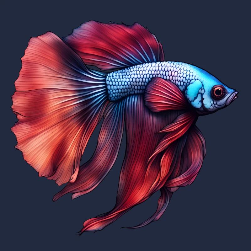 Siamese betta fish