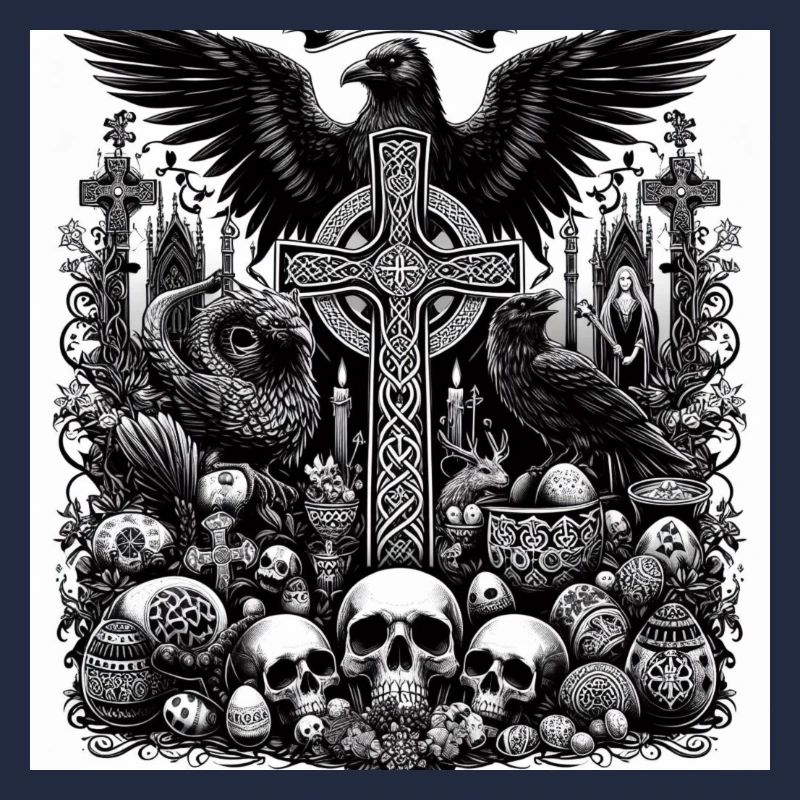 Gothic easter themed art