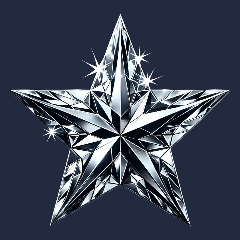Diamantglänzender Stern