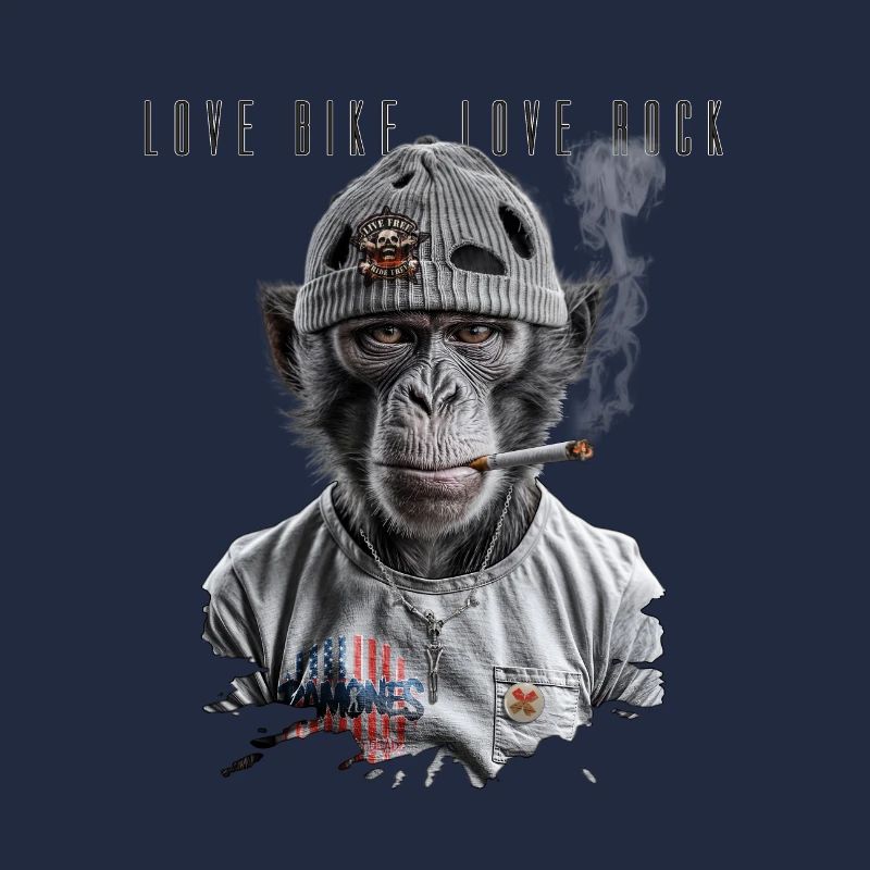 Motard primate de roche