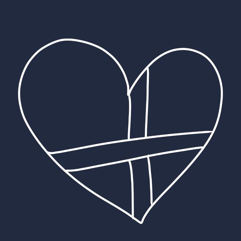 Patch ruban Heart Lines