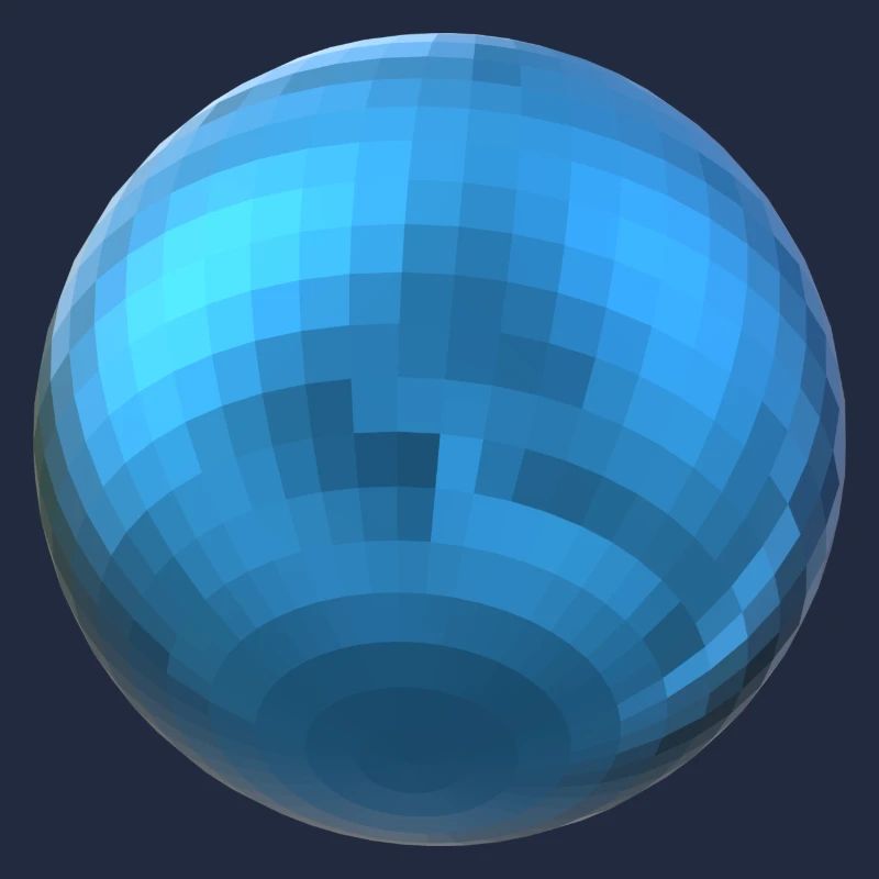 Sphère bleue