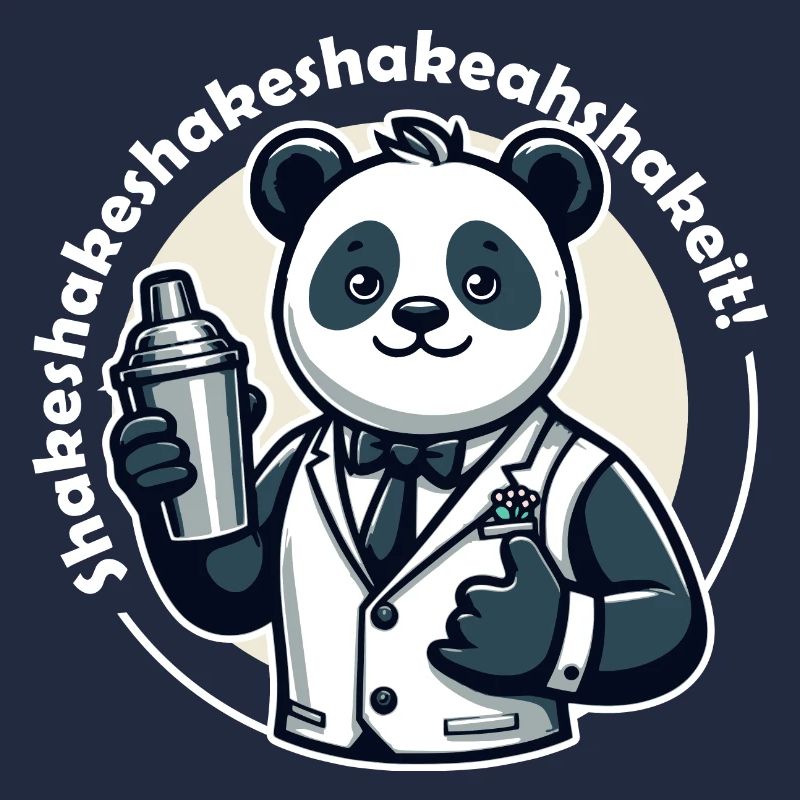 Bartender Panda Bear Shaker