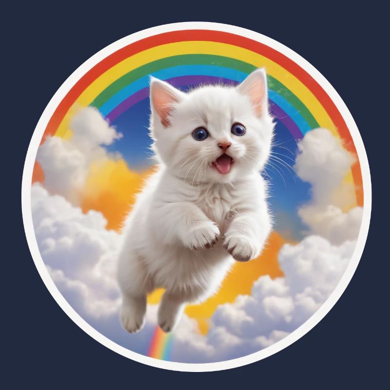 White Kitten Rainbow 3
