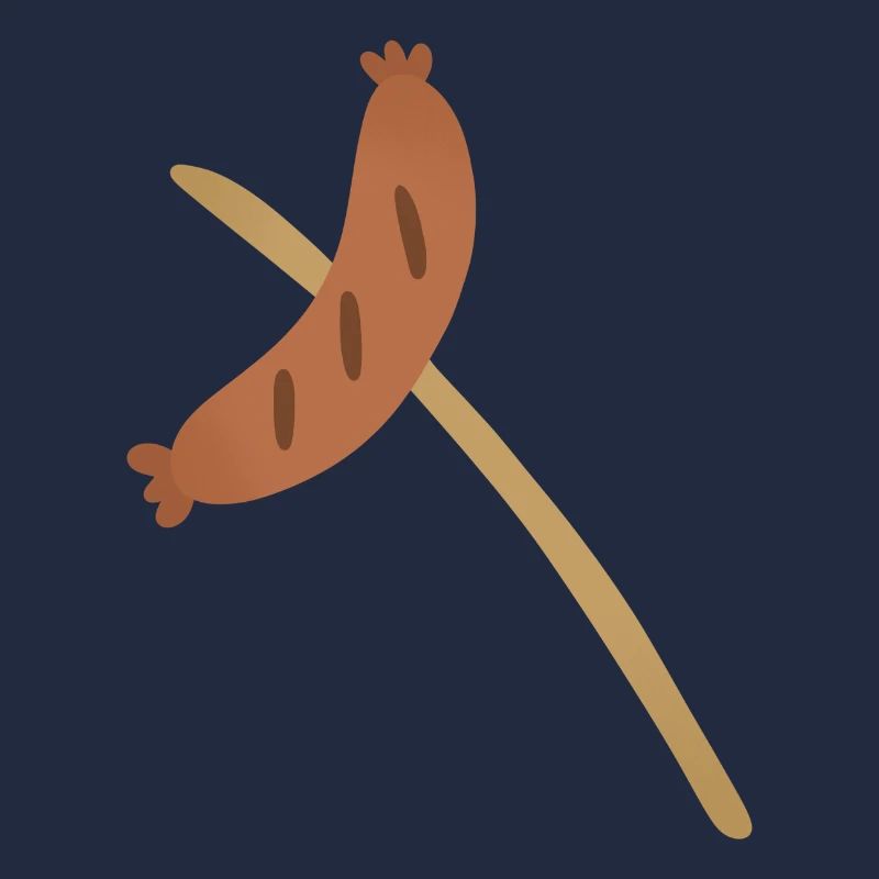 Bratwurst sur un bâton