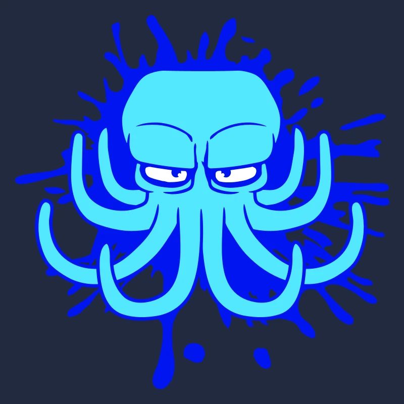 Octopus Ink Stain Drop Graffiti Spray Ink