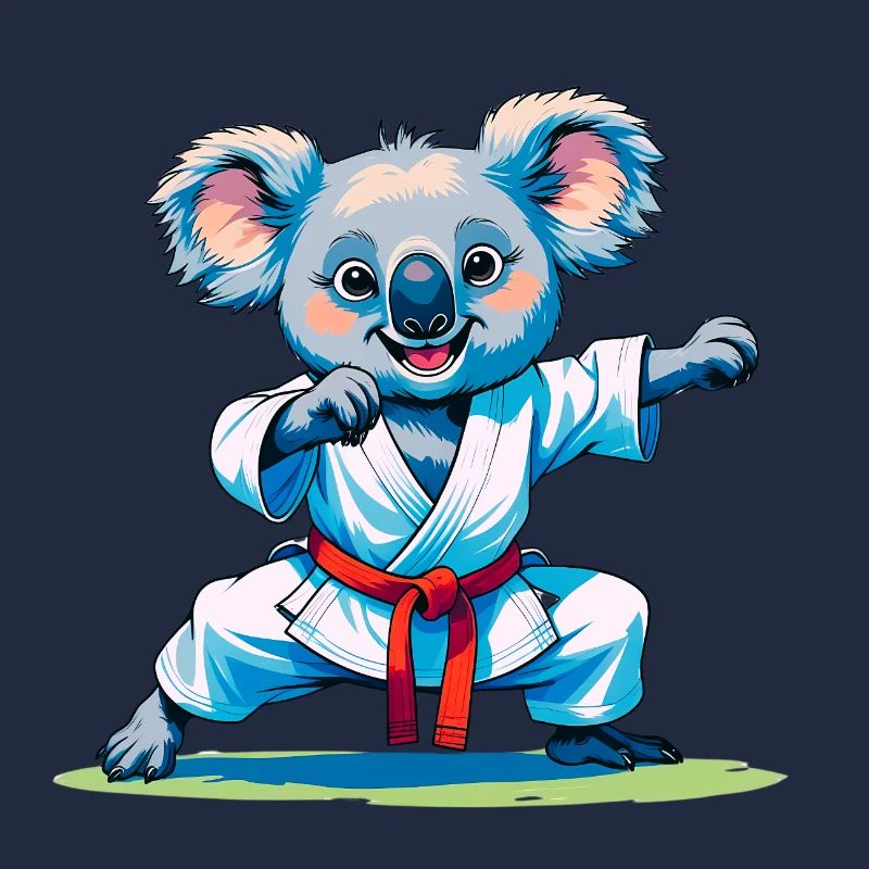 Koala faisant du karaté
