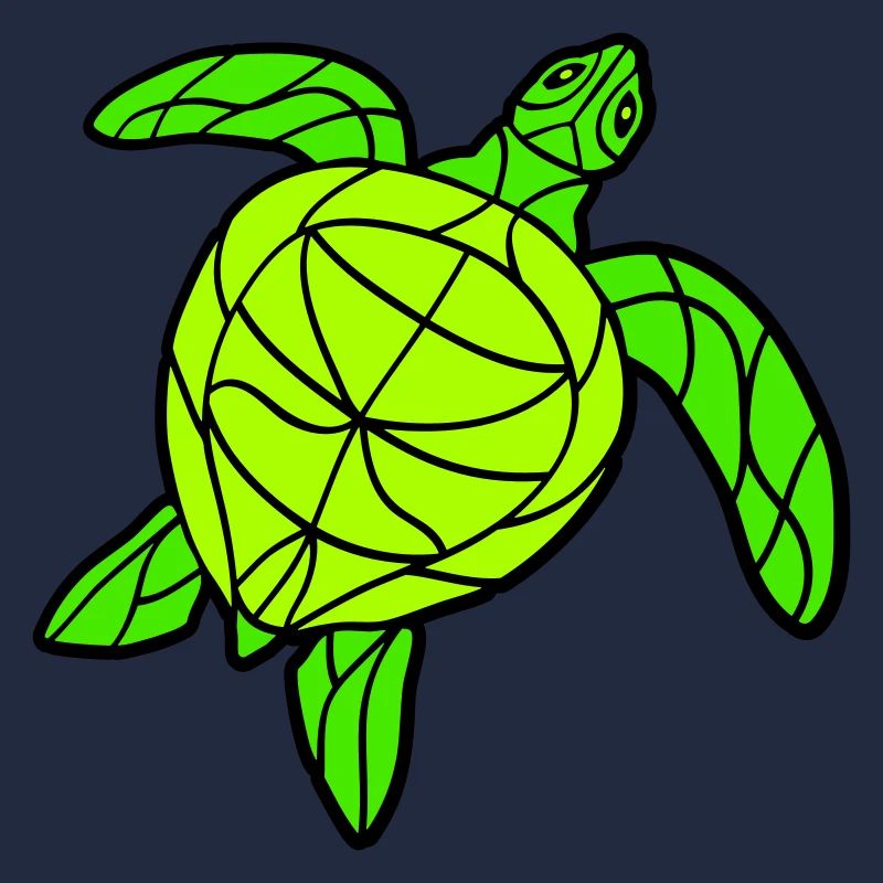 Water turtle lines strokes pattern nice cool