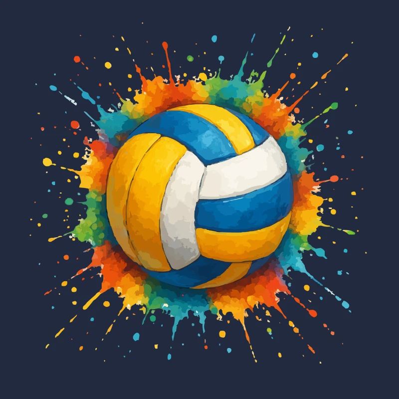 Blobs de handball de volley-ball