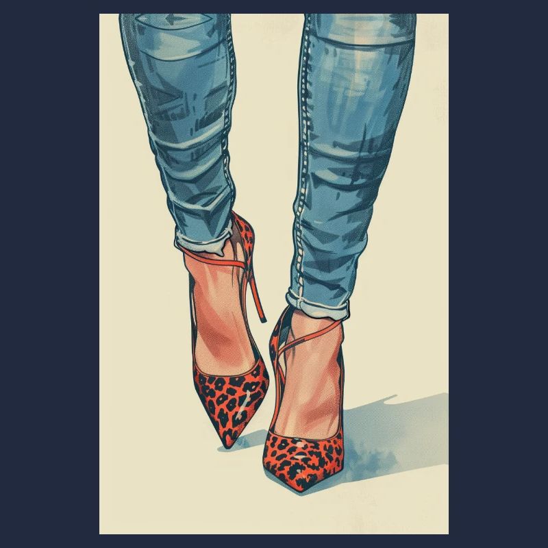 Leo Heels and Jeans | AI