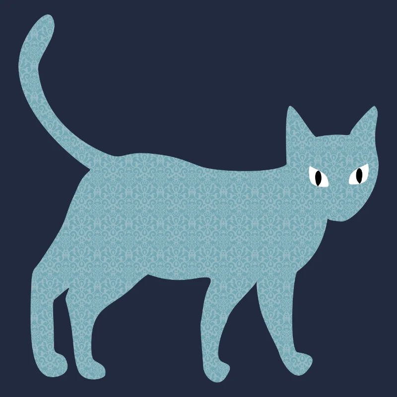 Cat with vintage pattern