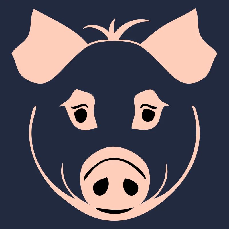 Cochon dans le style comique
