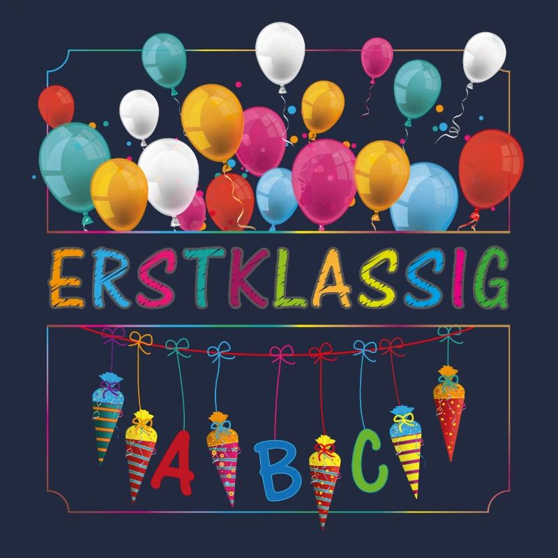 Erstklassig Schultüten ABC Luftballons