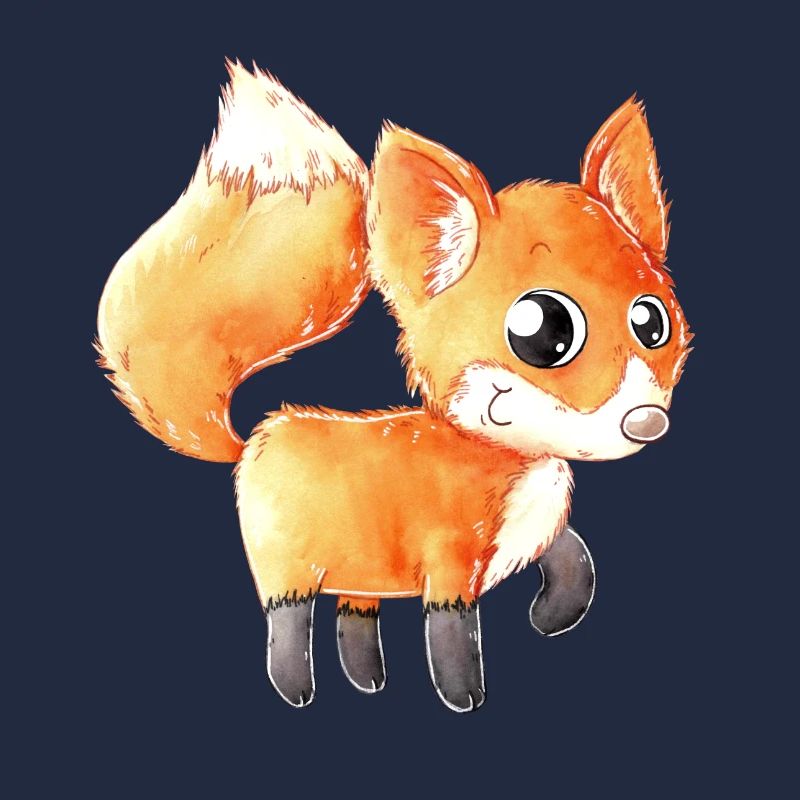 Glücklicher Comic Fuchs