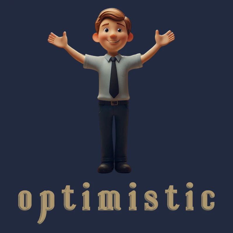 I am optimistic 3D Artunique design