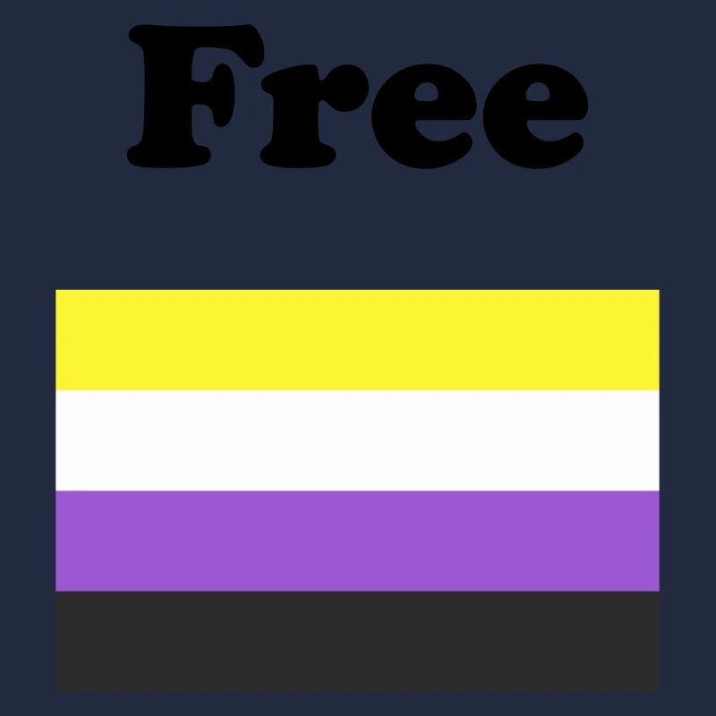 Drapeau non binaire gratuit