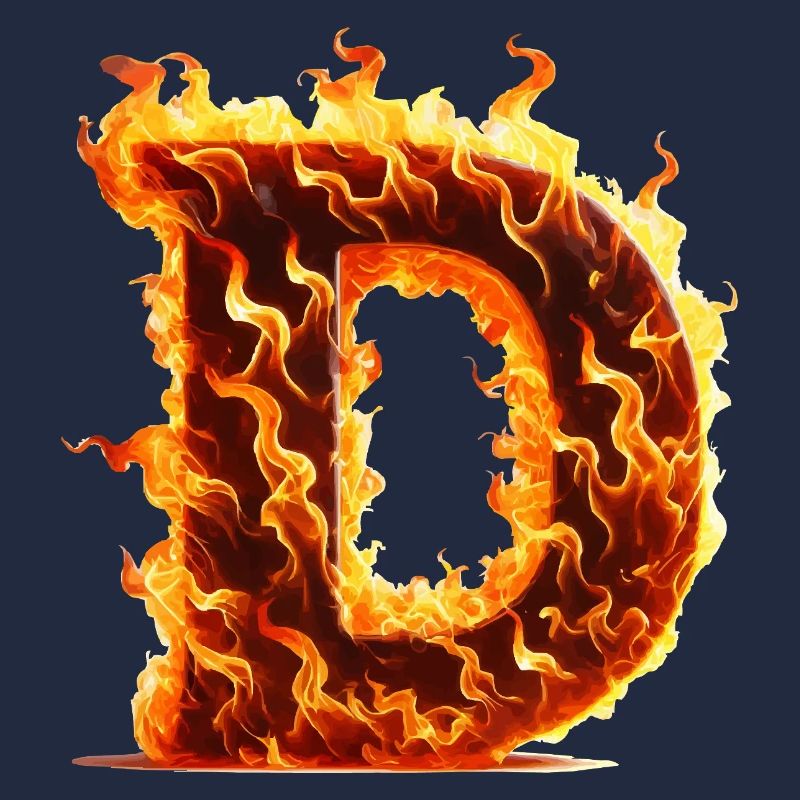 D Letter Fire