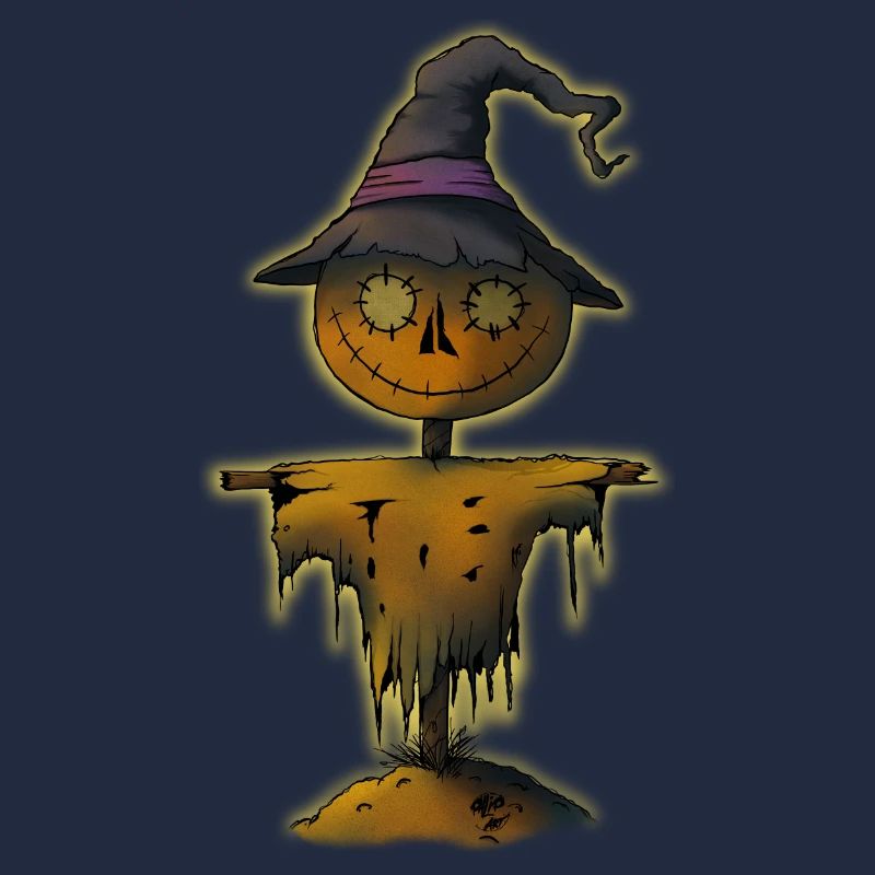 Glowing Witch Scarecrow