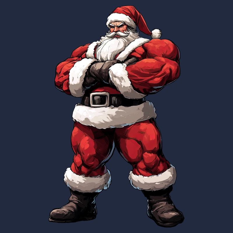 Weihnachtsmann Bodybuilder