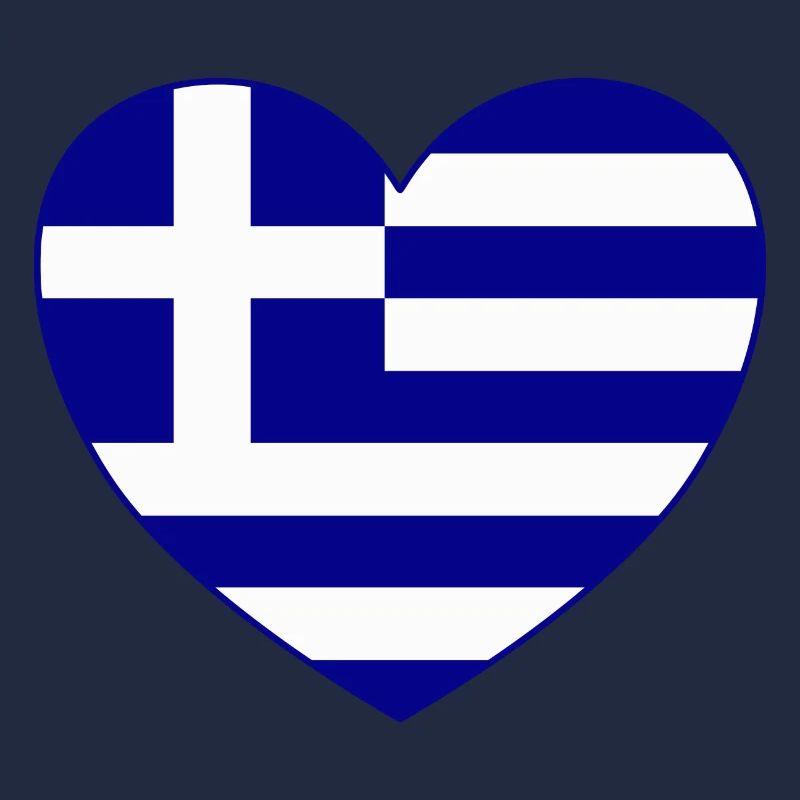Grèce Drapeau Coeur de Hellas